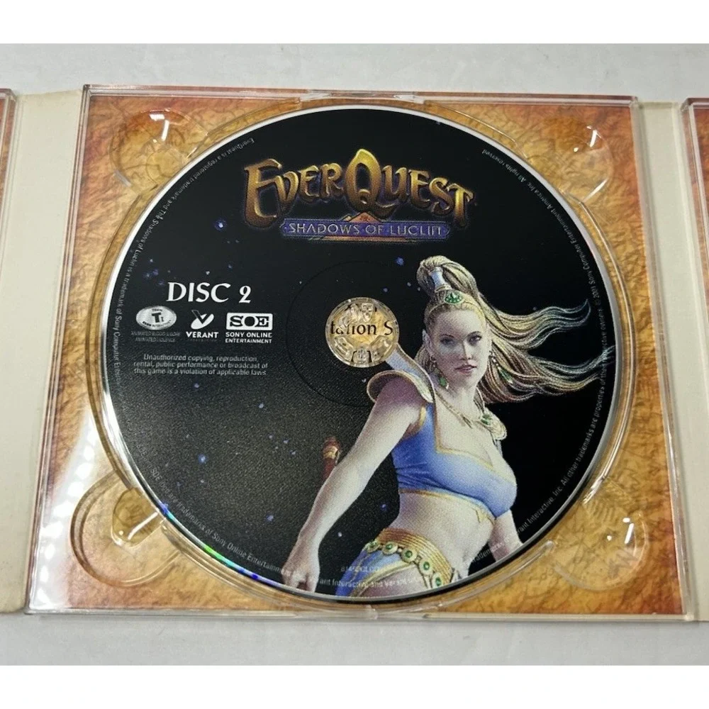 Everquest: Shadows Of Luclin Gates Of Discord PC Video Game 3 Disc‎ Set Bundle